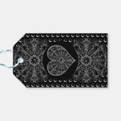 Keramik Lace Black Geschenkanhänger (Rückseite Horizontal)