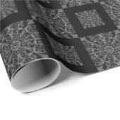 Keramik Lace Black Geschenkpapier (Rolleneckpunkt)
