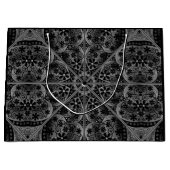 Keramik Lace Black Große Geschenktüte (Vorderseite)