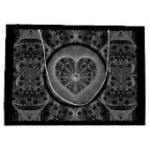 Keramik Lace Black Große Geschenktüte (Rückseite)