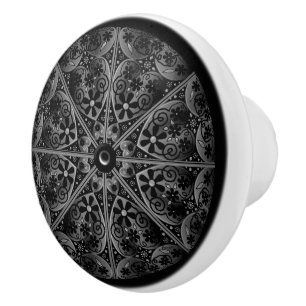 Keramik Lace Black Keramikknauf