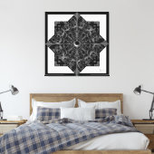 Keramik Lace Black Leinwanddruck (Insitu (Schlafzimmer))