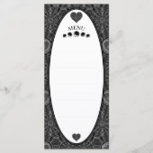 Keramik Lace Black Menükarte (Vorderseite)