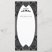 Keramik Lace Black Menükarte (Vorderseite)