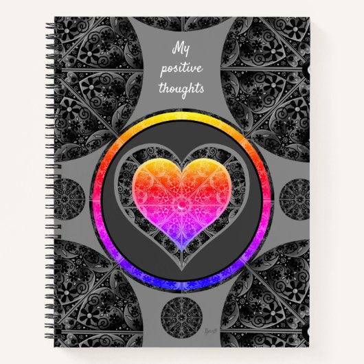 Keramik Lace Black Notizblock (Vorderseite)