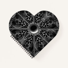 Keramik Lace Black Notizblock