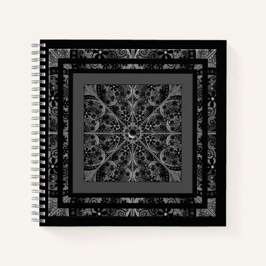 Keramik Lace Black Notizblock (Vorderseite)