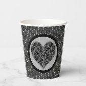 Keramik Lace Black Pappbecher (Rückseite)