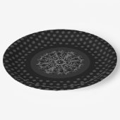 Keramik Lace Black Pappteller (Schrägansicht)
