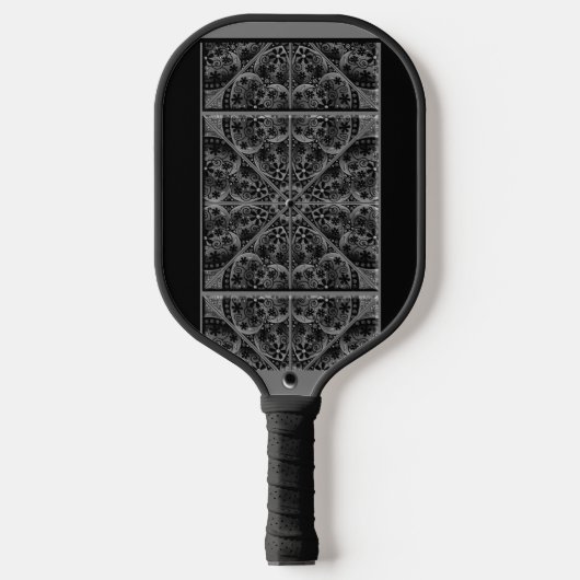 Keramik Lace Black Pickleball Schläger (Vorderseite)