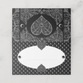 Keramik Lace Black Platzkarte (Außenseite Aufgefaltet)
