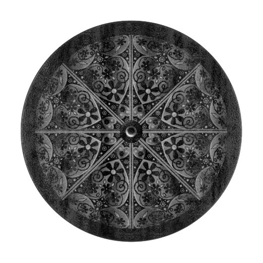 Keramik Lace Black Schneidebrett (Vorderseite)