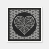 Keramik Lace Black Serviette (Vorderseite)