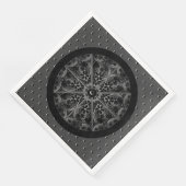 Keramik Lace Black Serviette (Ecke)