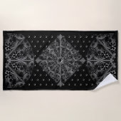 Keramik Lace Black Strandtuch (Vorderseite)