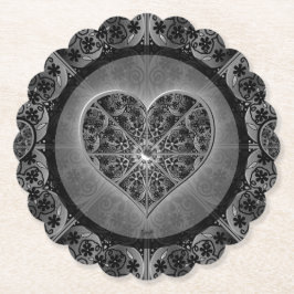 Keramik Lace Black Untersetzer