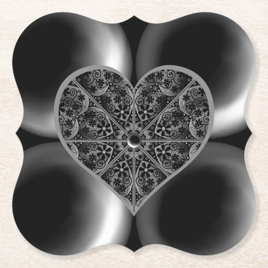 Keramik Lace Black Untersetzer (Vorderseite)