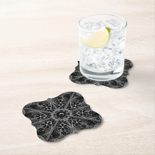 Keramik Lace Black Untersetzer (Vor Ort)