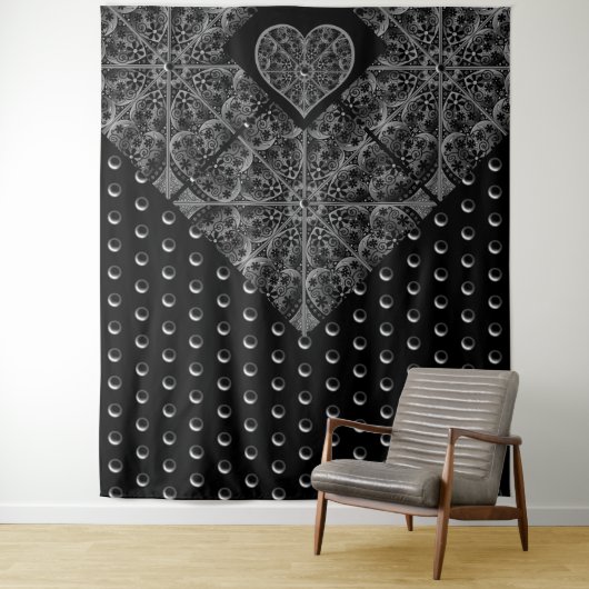 Keramik Lace Black Wandteppich (Beispiel)