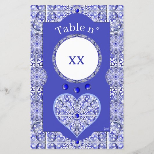 Keramik Lace Blue of Greece (Rückseite)