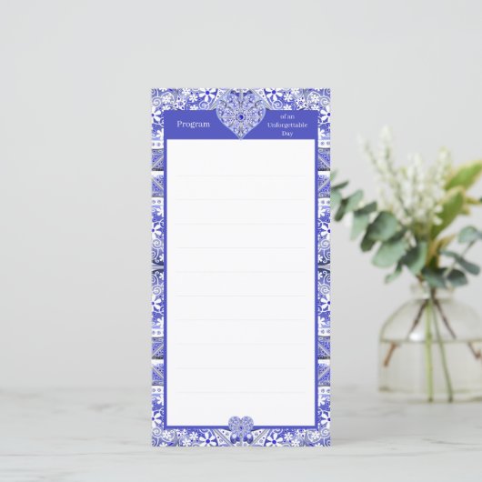 Keramik Lace Blue of Greece (Stehend Vorderseite)