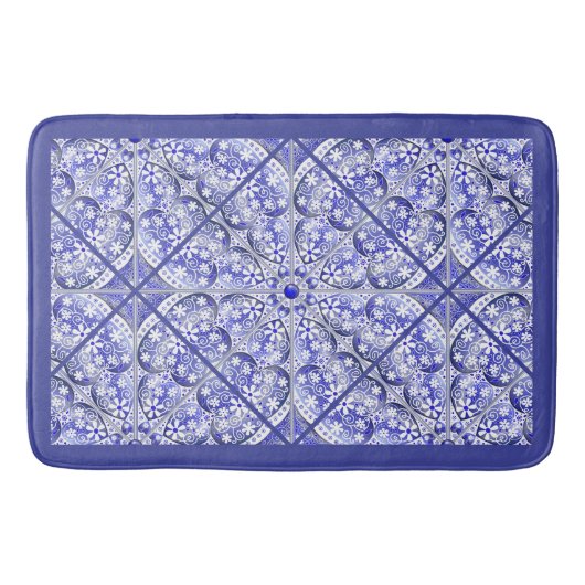 Keramik Lace Blue of Greece Badematte (Vorderseite)