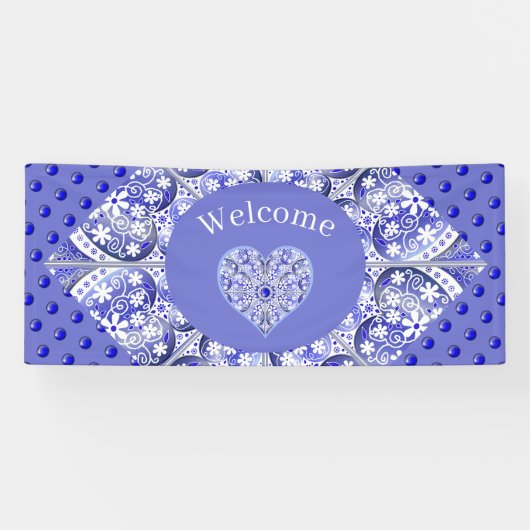 Keramik Lace Blue of Greece Banner (Horizontal)