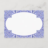 Keramik Lace Blue of Greece Begleitkarte (Rückseite)