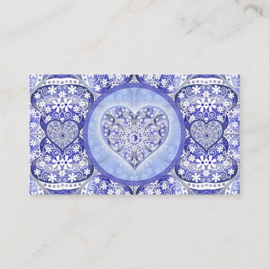 Keramik lace Blue of Greece Begleitkarte (Vorderseite)