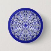 Keramik Lace Blue of Greece Button (Vorderseite)
