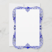 Keramik Lace Blue of Greece Einladung (Rückseite)