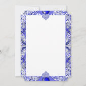 Keramik Lace Blue of Greece Einladung (Rückseite)