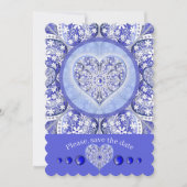 Keramik Lace Blue of Greece Einladung (Vorderseite)