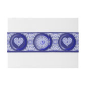 Keramik Lace Blue of Greece Einladungsbanderole (Rückseitenbeispiel)