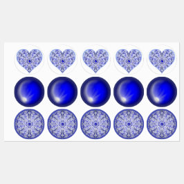 Keramik lace Blue of Greece Etiketten