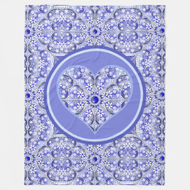 Keramik lace Blue of Greece Fleecedecke