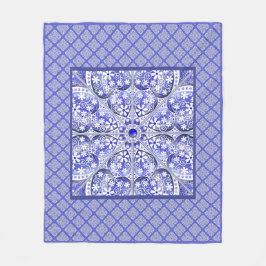 Keramik Lace Blue of Greece Fleecedecke