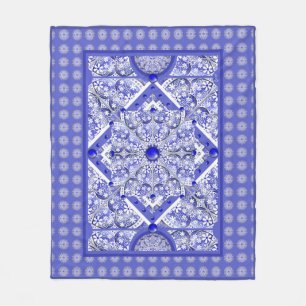 Keramik Lace Blue of Greece Fleecedecke