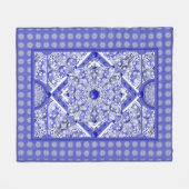 Keramik Lace Blue of Greece Fleecedecke (Vorderseite (Horizontal))