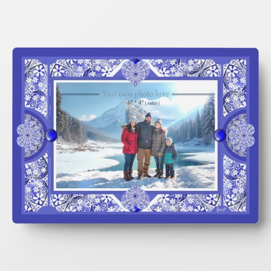 Keramik lace Blue of Greece Fotoplatte (Vorderseite)