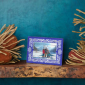 Keramik lace Blue of Greece Fotoplatte (Seite)