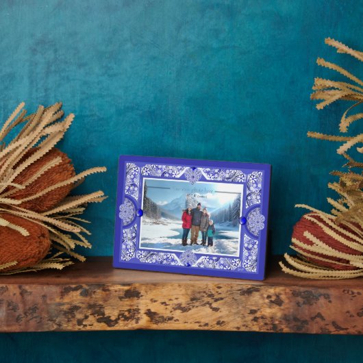 Keramik lace Blue of Greece Fotoplatte (Seite)