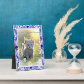 Keramik lace Blue of Greece Fotoplatte (Seite)