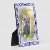 Keramik lace Blue of Greece Fotoplatte (Seite)