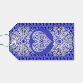 Keramik Lace Blue of Greece Geschenkanhänger