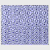 Keramik lace Blue of Greece Geschenkpapier (Flach)