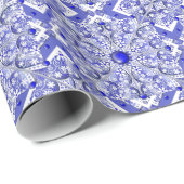 Keramik lace Blue of Greece Geschenkpapier (Rolleneckpunkt)