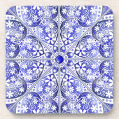 Keramik Lace Blue of Greece Getränkeuntersetzer (Vorderseite)