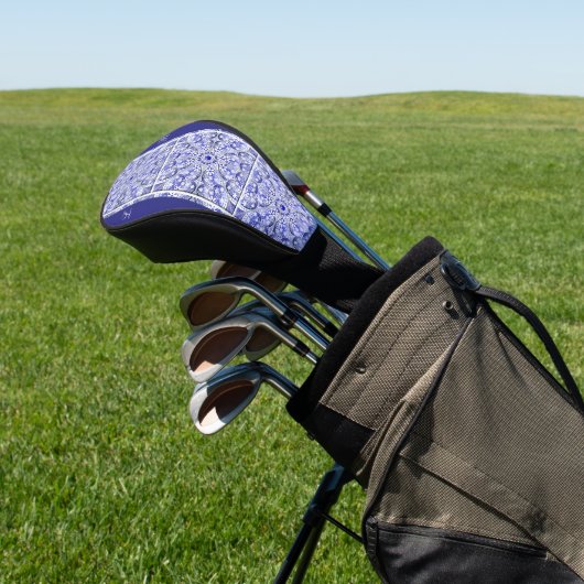 Keramik lace Blue of Greece Golf Headcover (In SItu)
