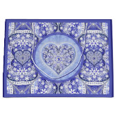 Keramik lace Blue of Greece Große Geschenktüte (Vorderseite)